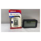 Omron Blood Pressure Monitor and Alarm Clock