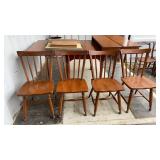 Maple Drop Leaf Table with 5 Chairs- 2 Table