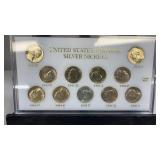 United States Wartime Silver Nickels Mint