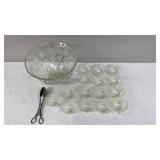 Punch Bowl with Glass Cups