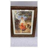 Framed Oil Painting of Kateryna