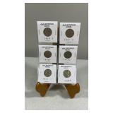 6 Old Jefferson Nickels