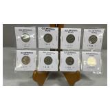 8 Old Jefferson Nickels