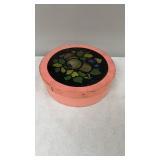 Hand Painted Round Cheese Box