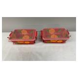 Temp-Tations 8' Bread Pans - Poppy Passion