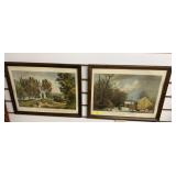 2-Prints Terrytown NY & Winter in the Country