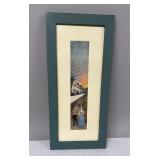 Folk Art Framed Painting Signed  by Barbara Palmer