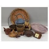 Asst. Baskets, Alarm Clock, Monkey Planter