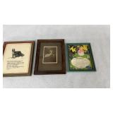 3- Small Vintage Prints