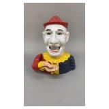 Cast Iron Clown Bank
