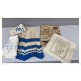 Early Embroidery Items, Crochet Apron