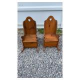 2 Childrenï¿½s Wooden Rocking Chairs