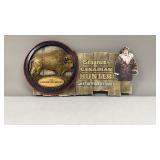 Seagramï¿½s Canadian Hunter Bar Sign with a Bison