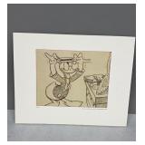 1940 Walt Disney Original Story Sketch 1940