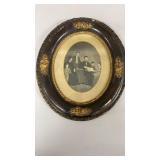 Antique Oval Picture Frame, Ulysses S. Grant and