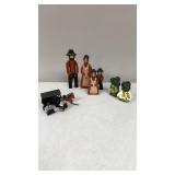 Hand Painted Wood Amish Figurines