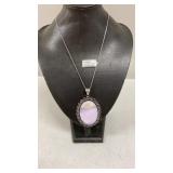 Dendrite German Silver Pendant Necklace