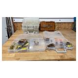 Assortment of Fishing Lures and 6 Empty Lure Boxes