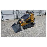 ZJG ZJ-380 Mini Skid Steer Pale Yellow