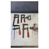 6 Metal Clamps