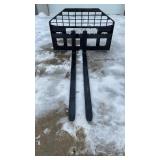 60" Skid Steer Manual Pallet Forks