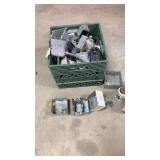 Tote of Metal Electric Boxes