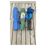 3 Camp Folding Chairs
