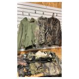 Duffel Bag with Camo Jackets -Shirts -Coveralls