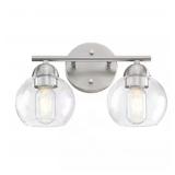 Uixe 13.33 in. 2-Light Brushed Nickel