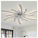 Meraz 31" Indoor Modern White Flush Mount C