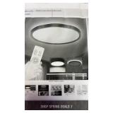 15.7 Indoor Black LED Flush Mount Light