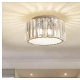Modern 9" Gold Semi-Flush Mount Ceiling Light