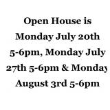 Open House Information