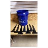 Loweï¿½s Bucket with 7 Large Door Hinges