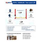 Two-Post 10,000LB Hydralic Car Lift (RED)