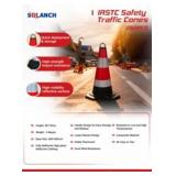 250- Black Safety Traffic Cones W/Reflective Wrap