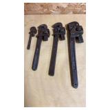 Assortment of Pipe Wrenches