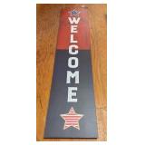 45" Reversible Leaner Welcome Sign