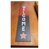 45" Reversible Leaner Welcome Sign