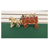 Kenton Cast Iron Overland Circus Horse Drawn