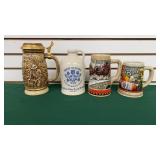4 Beer Steins