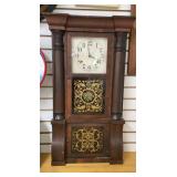 Seth Thomas Triple Decker Mahogany Mantel Clock