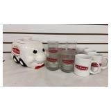 Archway Cookie Jar and Glassware