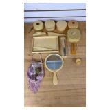 French Ivory Pyralin celluloid vanity set