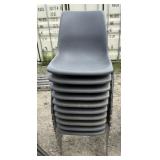 Grey Plastic Molded Chairs