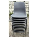 Grey Plastic Molded Chairs