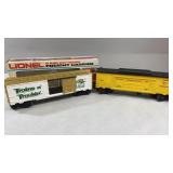Lionel Box Car and Helicopter Reconnaissance Car