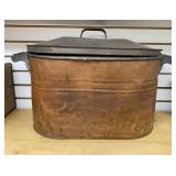 Vintage Primitive Copper Wash Boiler