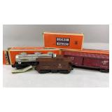 Lionel Trains, Tank Car, Caboose, & Box Car