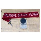 Bell Aircraft Corp. Medal and Vintage Safety Flag
